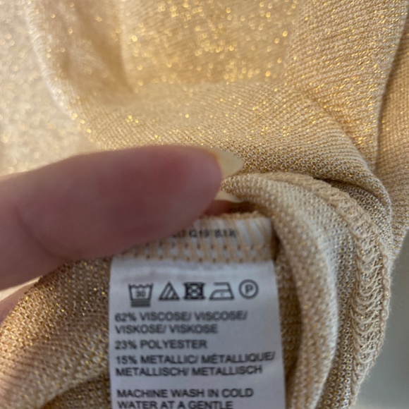 Lord and Taylor glitter viscose blouse size L - Picture 4 of 4